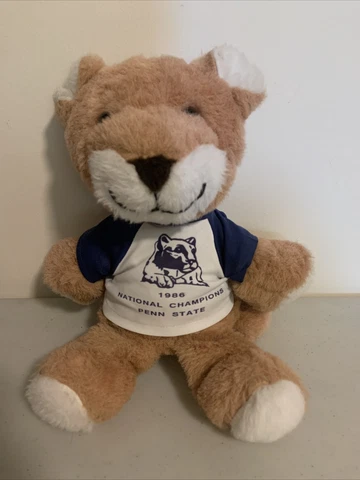 Penn State 1986 Champions Plush Nittany Lion Cub Trudy 12” Souvenir Cover