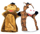 Melissa & Doug Plush Hand Puppets Lot Of 2 Monkey & Horse Storytelling Toys