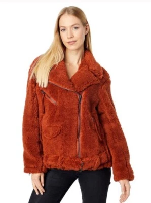 New Free People So Cozy Slouchy Moto Jacket Size Small MSRP: $168 Spiced Brandy - Image 1 of 2
