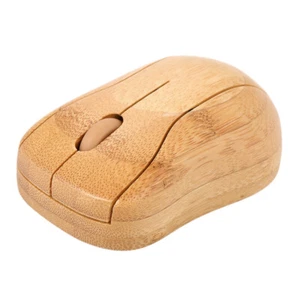 2.4G Wireless Optical Bamboo Mouse 3 Adjustable DPI Computer Mouse with USB M5B3 - Picture 1 of 8