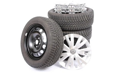 Satz VW Golf 7 5Q Winterräder 16 Zoll Stahl 5Q0601027 Gebraucht 70020 - Bild 1 von 4