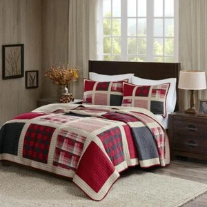 Woolrich Bedding Set Imported Machine Wash Lightweight Quilt Soft Classic Red - Picture 1 of 4
