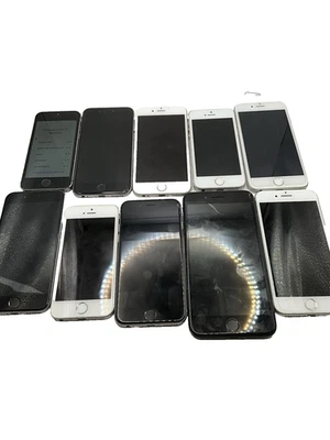 Joblot 10 Apple iPhones Spares Repairs iPhone 8 7 Plus 6s 6 5s parts - Image 1 of 4
