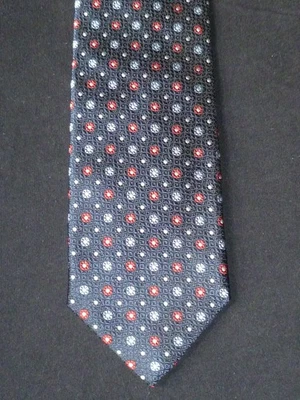 Canali синий цветочный точек толстый шелковый галстук, Мичиган Италия - новый с Ярлыками! - Изображение 1 из 4