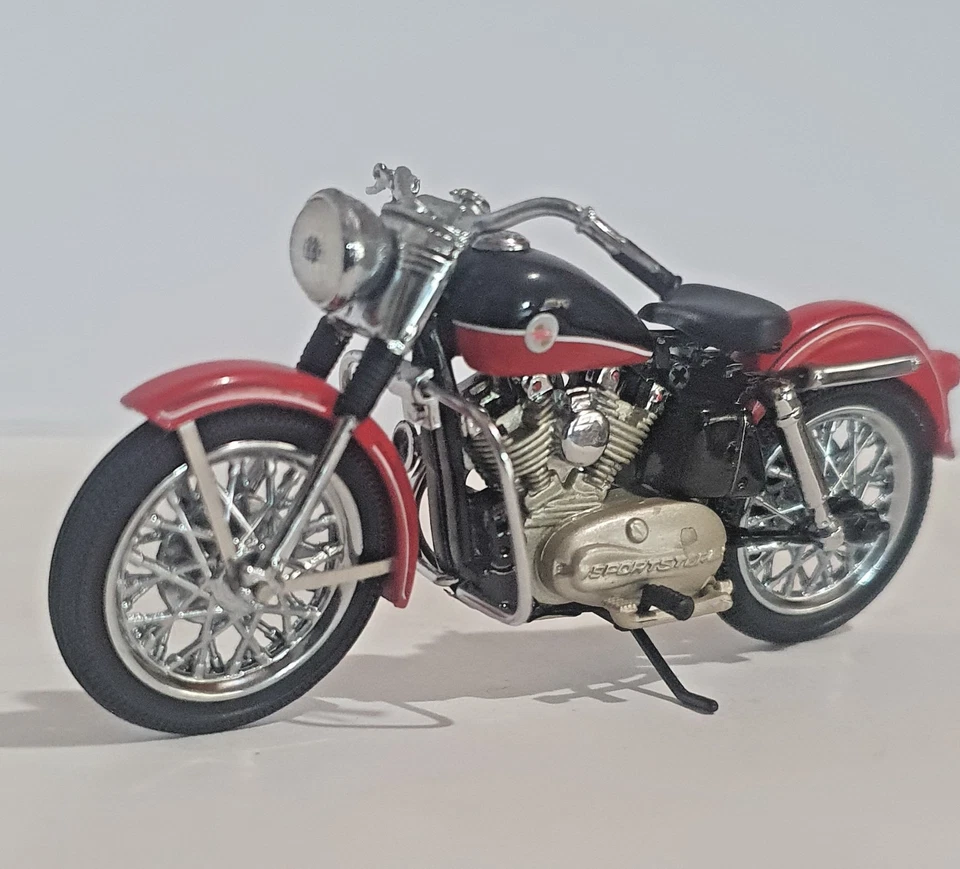 Harley-Davidson Sportster 1957 Franklin Mint 1:24, metal fundido a presión Foto 1 de 4