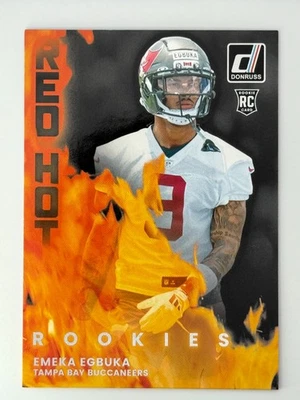 2025 Donruss Emeka Egbuka Red Hot Rookies RHR-EMK (RC) FREE Shipping - Image 1 of 2