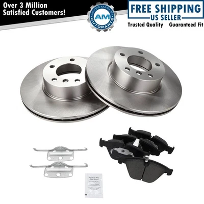 Front Premium Posi Ceramic Brake Pad & Rotor Kit & Sides for BMW 328i - Image 1 of 4