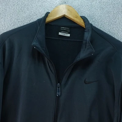 Nike Golf Therma-FIT Mens L Full Zip Long Sleeve Jacket Gray Outdoors Athletic - Image 1 of 4