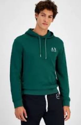 A|X Armani Exchange Men's Long Sleeve Hooded Logo Sweatshirt XL Size - Image 1 of 4