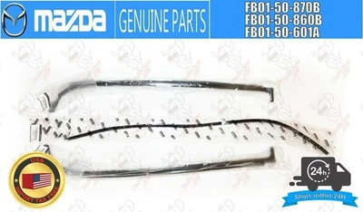 Juego de molduras de parabrisas delantero genuino MAZDA RX-7 FC3S 1986~1992 JDM OEM Japón Foto 1 de 4