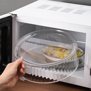 Cubierta de microondas reutilizable salpicaduras ventiladas con mango de fácil agarre sin Bpa - Imagen 1 de 9