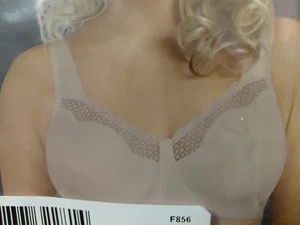 Exquisite Form 5100535 Cotton Wireless Bra 44DD Damask beige - Picture 1 of 4