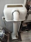 Antique Vintage Sani-Dri Porcelain Hand Dryer Foot Operated, From 1936, Works