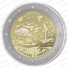 2€ EURO LITUANIA 2021 - BIOSFERA UNESCO FDC MONETA UFFICIALE!!