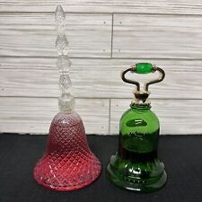 Vintage Avon Perfume Glass Bell Bottles Lot Of 2 Roses Roses Rosepoint EPC