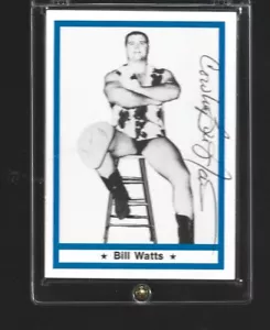 41 BILL WATTS signed 1991 IMAGINE LEGENDS Wrestling Card w/COA - Bild 1 von 5