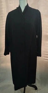EUC MENS BLACK OVERCOAT DRESS COAT MONARCH NY UNION MADE LIVINGSTON YOUNGSTOWN - Picture 1 of 9