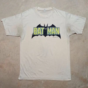 Vintage 80's Batman Logo DC Comics Made in USA Single Stitch T-shirt - Size XL - Picture 1 of 9