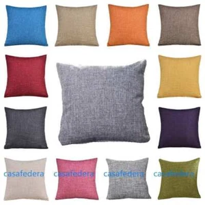 US 16" 18" 20" 22" Large Plain Solid Cushion Cover Pillow Cases Home Sofa Decor - Picture 1 of 19