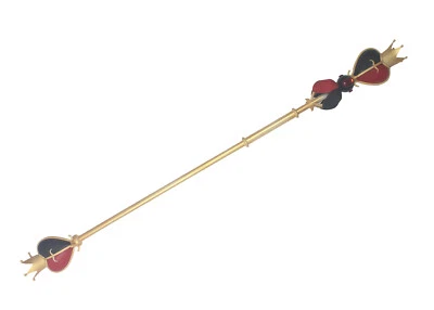 Halloween Cosplay Heartslabyul Riddle Rosehearts 59in Scepter Staff PVC Prop - Image 1 of 3