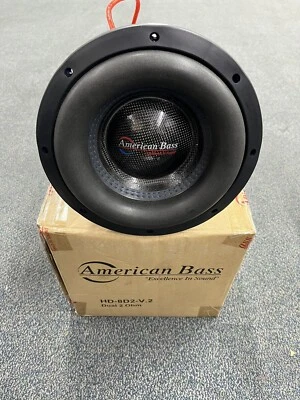 American Bass HD-8D4-V2 | 8 Inch 800W Dual  4Ohm Car Audio Subwoofer | HD 8" Sub - Image 1 of 2