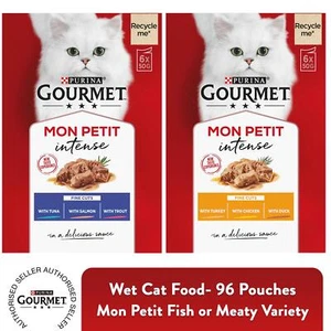 96 x 50g Gourmet Katzen-Nassfutter Mon Petit Fisch oder fleischige Sorte - Bild 1 von 21