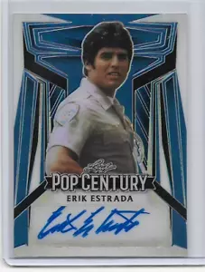 Erik Estrada 2023 Leaf Metal Pop Century Auto SP #7/25 - Picture 1 of 2