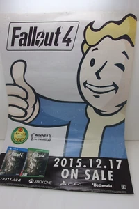 FALLOUT 4 PS4 Xbox one Promotional Store Poster official Japan - Picture 1 of 6