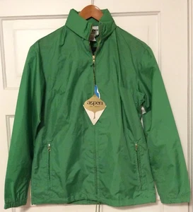 Vintage ASPEN SKIWEAR Damen Windbreaker Gr. SMALL Grün Vintage Anorak Regenmantel Neu - Bild 1 von 8