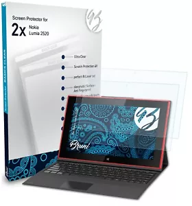 Bruni 2x Protective Film for Nokia Lumia 2520 Screen Protector Screen Protection - Picture 1 of 4