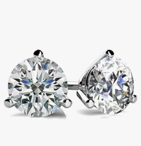 1.00 Carat Charles and Colvard Moissanite Stud Earrings - Picture 1 of 1