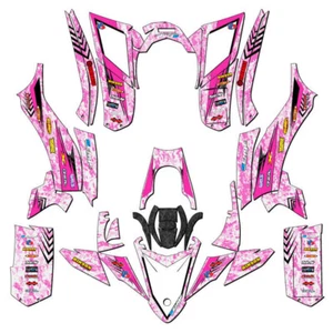 2017-2021 YFZ 50 DEVIOUS Pink Senge Graphics Kit Compatible with Yamaha - Picture 1 of 7