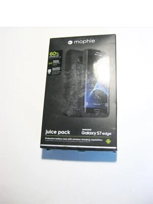 Capa bateria Mophie Juice Pack preta Samsung Galaxy S7 Edge - Imagem 1 de 3