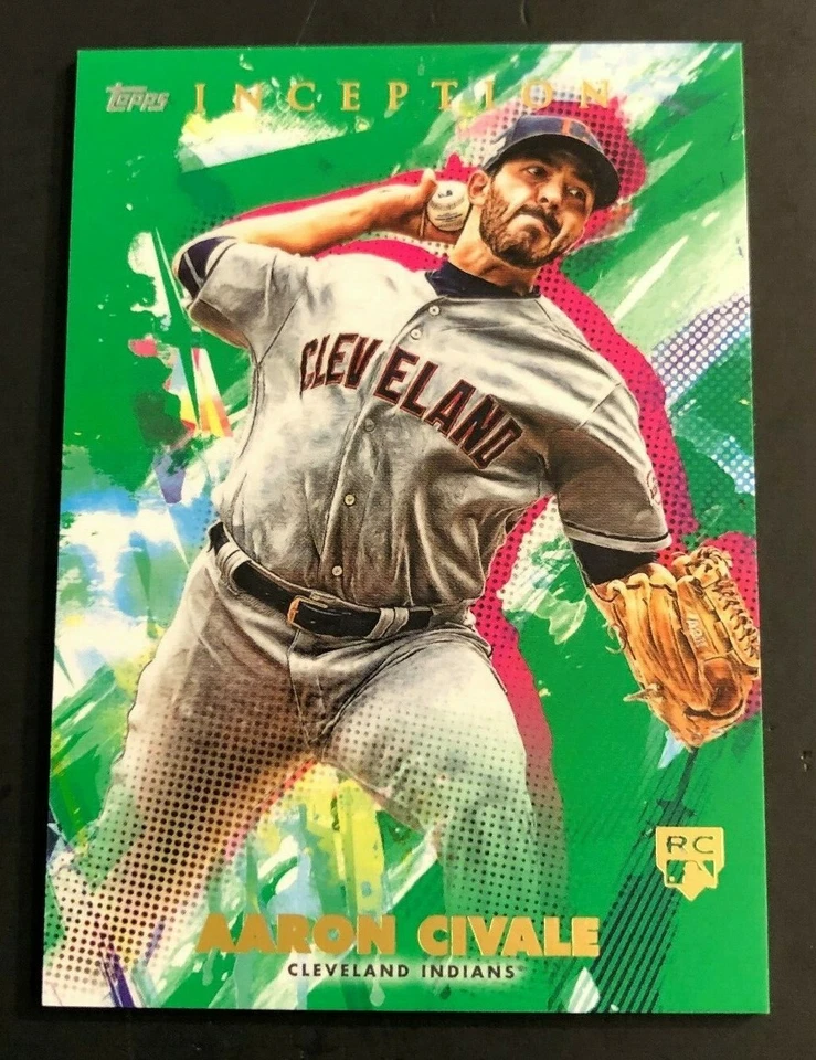 2020 Topps Inception Base GREEN SP Parallel AARON CIVALE Indians RC #20 - Image 1 of 1