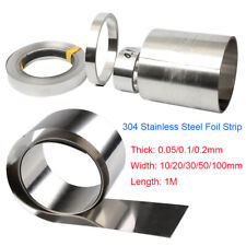 Stainless Steel Tape 0.05/0.1/0.2mm Thick 304 Film Stainless Steel Sheet Sheet Metal Strip Panel Sheet Metal