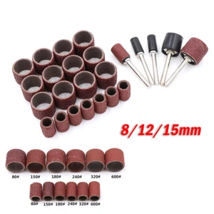 Sanding Bands Sleeve Rotary Polish Remover 80/120/150/180/240/320/400/600 Grit - Picture 1 of 5