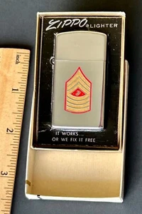FS: SGTMAJ of USMC H.H. BLACK Vintage 1975 Zippo Personalized Marine Corps NEW - Picture 1 of 10
