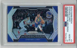Panini Prizm 2019 pantalla ancha Silver Prizm #3 Stephen Curry Warriors PSA 10 - Imagen 1 de 2