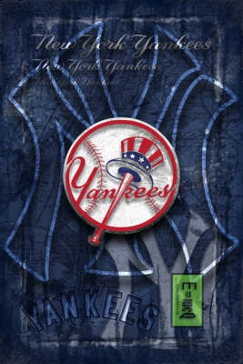 New York Yankees Poster, New York Yankees Artwork Gift, Yankees Free Shipping US - Image 1 of 4
