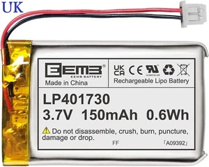 Batería recargable Lipo con conector Molex de cable para auriculares VXI Blue Parrott - Imagen 1 de 5