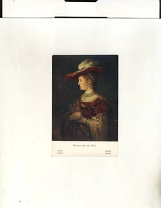 Postcard, Rembrandt - Saskia No. 34 , Unused, Very Good - Picture 1 of 2