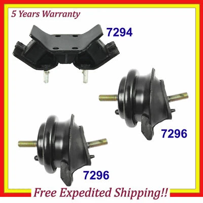 Juego de 3 piezas de montaje de motor y transmisión 7294 7296*2 para 95-00 Lexus LS400 4.0 Foto 1 de 4
