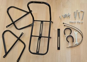 Nvanvmm Bicycle Front Rack, Aluminum Alloy Luggage (some bolts are missing) - Picture 1 of 9