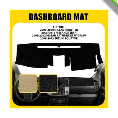 Alfombrilla de tablero para Nissan Frontier 2005-2020 alfombrilla de tablero alfombrilla interior de automóvil Foto 1 de 4
