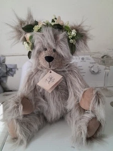 "A Wild Bear" By Mary's Little Lamb, 1989 Collectible Plush Bear, 16 1/2" w Tags - Picture 1 of 9