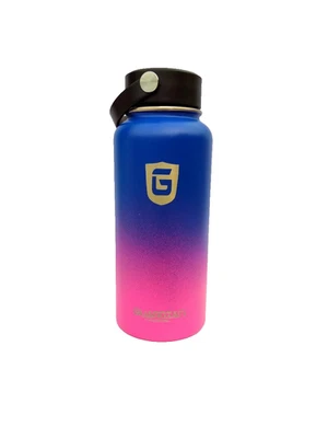 Botella de agua inteligente de acero HidrateSpark PRO 32 oz - negra (con chug y tapa de pajita) Foto 1 de 3