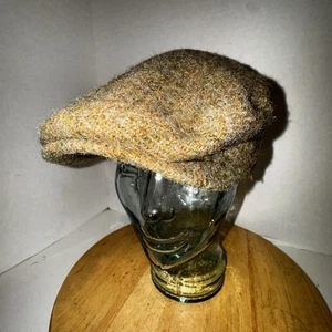 Polo Ralph Lauren Wool Tweed Flat Cap Plaid Lining Adjustable Ivy Hat Sz L - Picture 1 of 11