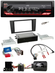 JVC Bluetooth USB DAB Lenkrad Autoradio für Audi A4 B5 1999-2001 Aktivsystem - Bild 1 von 10
