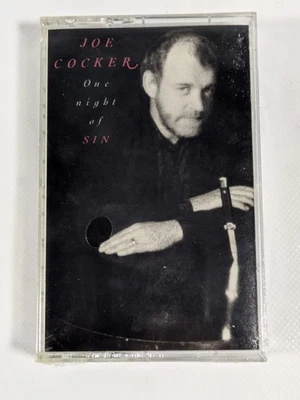 JOE COCKER – ONE NIGHT OF SIN CASSETTE FACTORY SEALED - Image 1 of 4