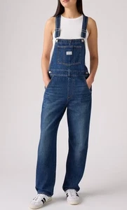 Mono vaquero vintage lavado oscuro Levi’s para mujer talla S nuevo con etiquetas - Imagen 1 de 11